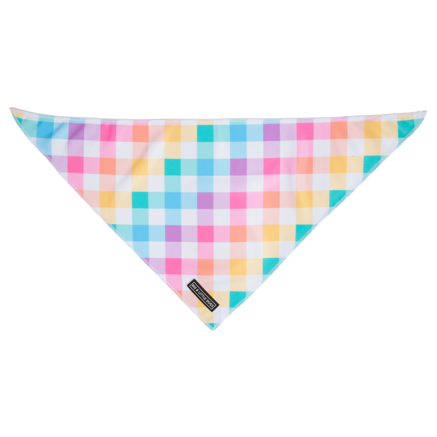 Dog Cooling Bandana Rainbow Gingham