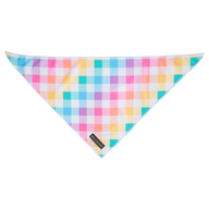 Dog Cooling Bandana Rainbow Gingham