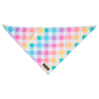 Dog Cooling Bandana Rainbow Gingham