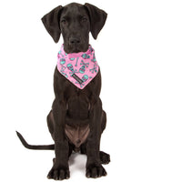 DOG BANDANA: Skull & Bones (Pink Version) {FINAL SALE}