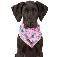 DOG BANDANA: Skull & Bones (Pink Version) {FINAL SALE}