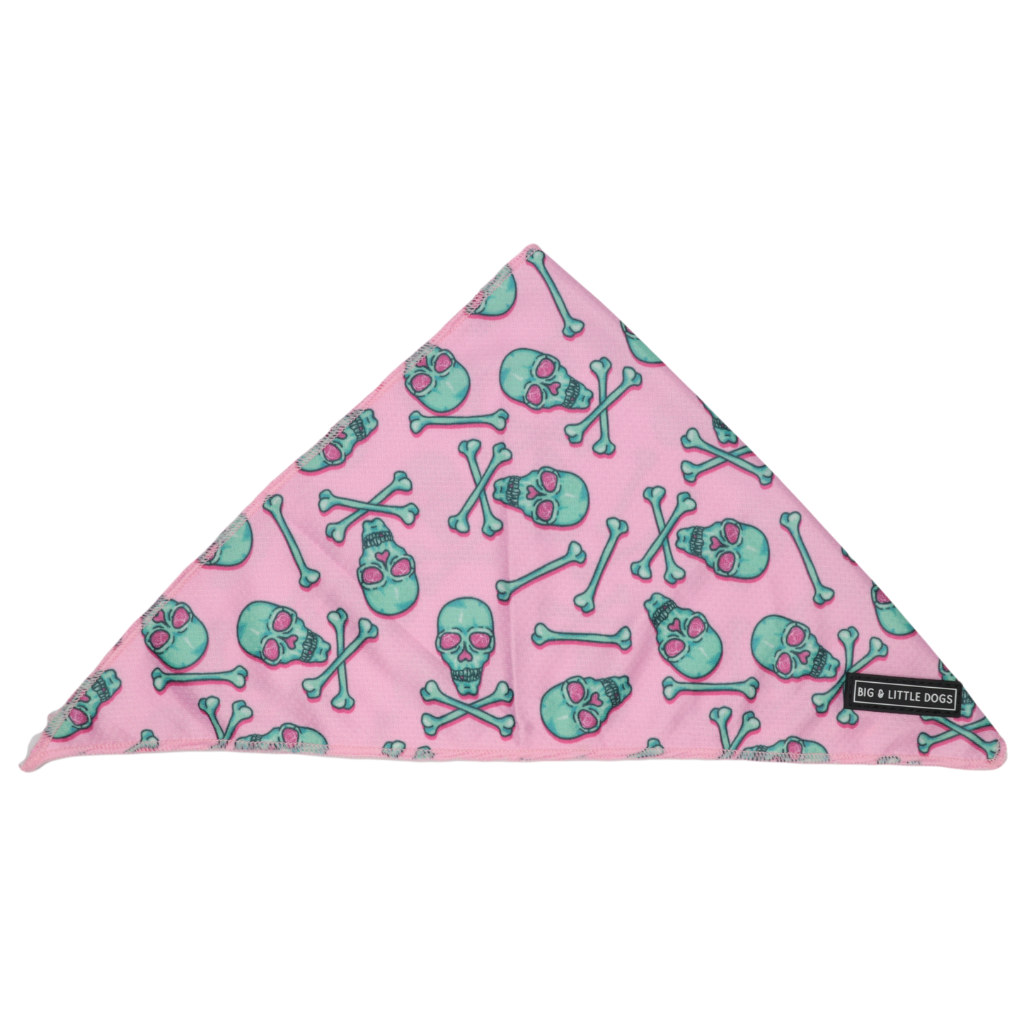 DOG BANDANA: Skull & Bones (Pink Version) {FINAL SALE}