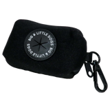 DOG POOP BAG HOLDER: Black