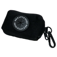 DOG POOP BAG HOLDER: Black