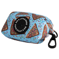 DOG POOP BAG HOLDER: Blue Fairy Bread