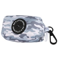 DOG POOP BAG HOLDER: Grey Camo