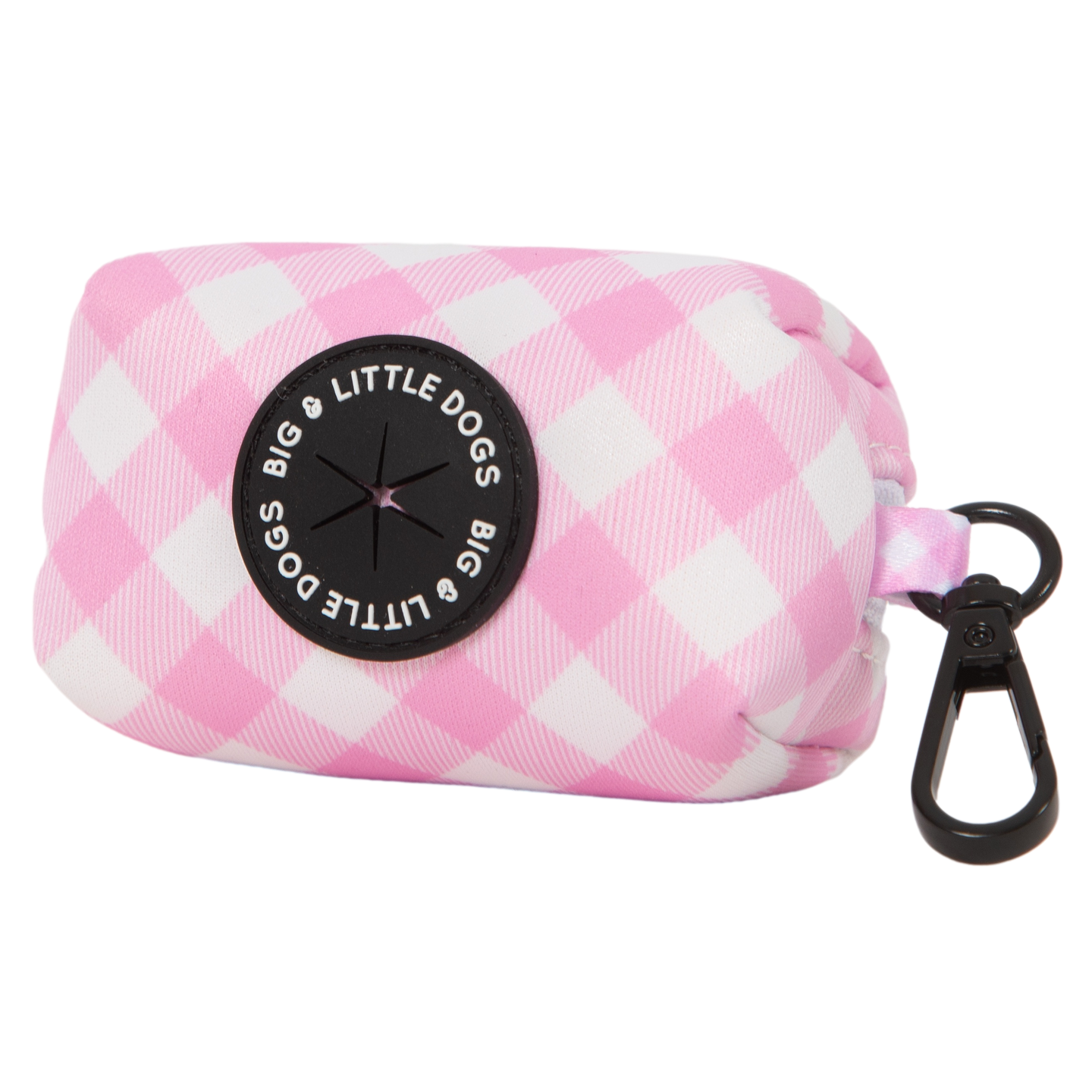 Dog Poop Bag Holder Pretty Pink Gingham