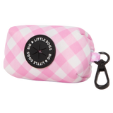 Dog Poop Bag Holder Pretty Pink Gingham