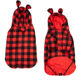 DOG RAINCOAT: Buffalo Plaid