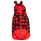 DOG RAINCOAT: Buffalo Plaid