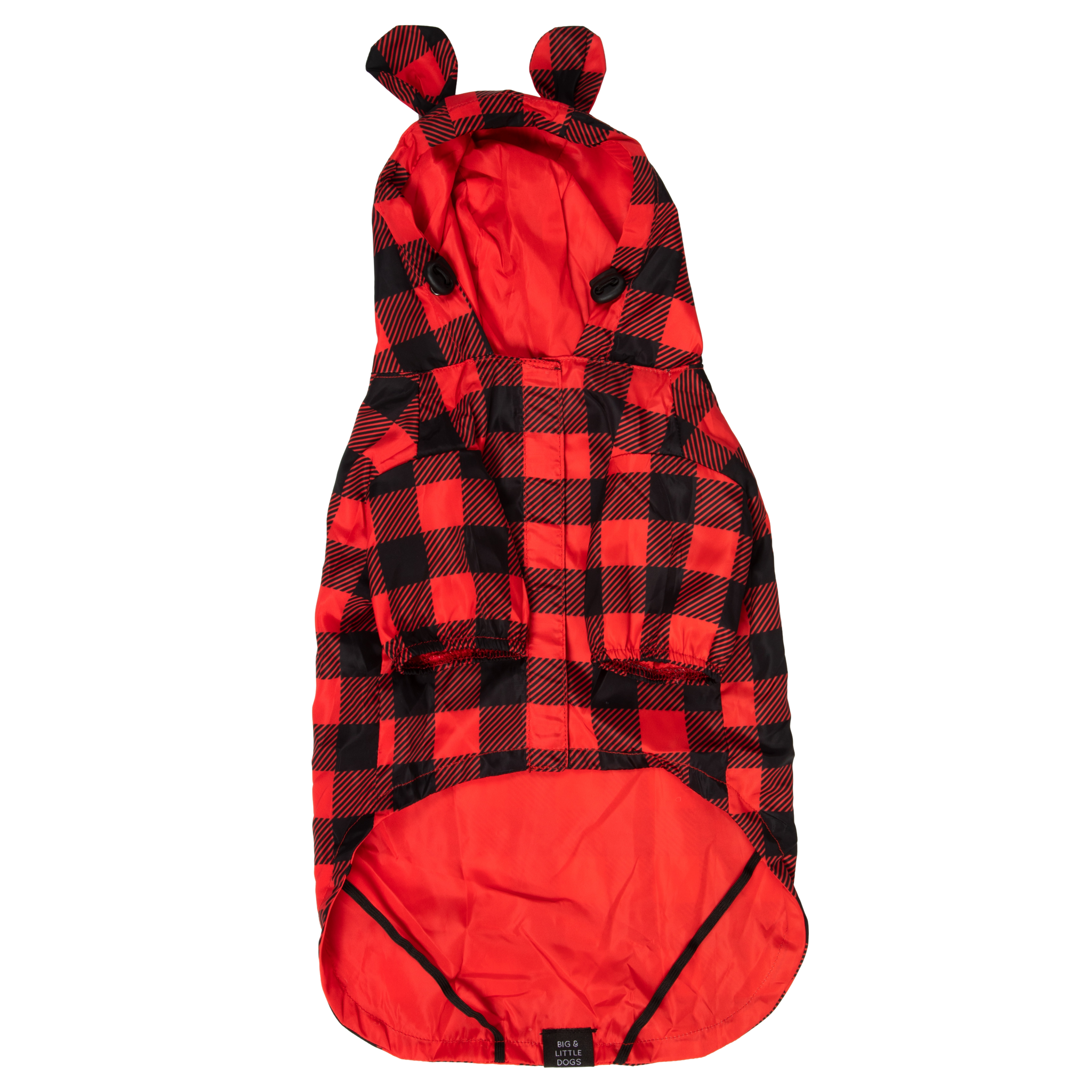 DOG RAINCOAT: Buffalo Plaid