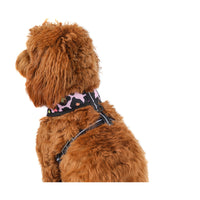 Reversible Dog Harness Spotted Leopard Purple Leopard Spots