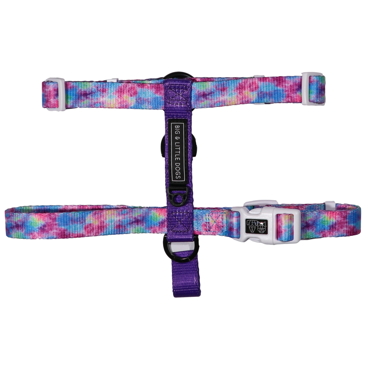 Dog Strap Harness Tie Dye For