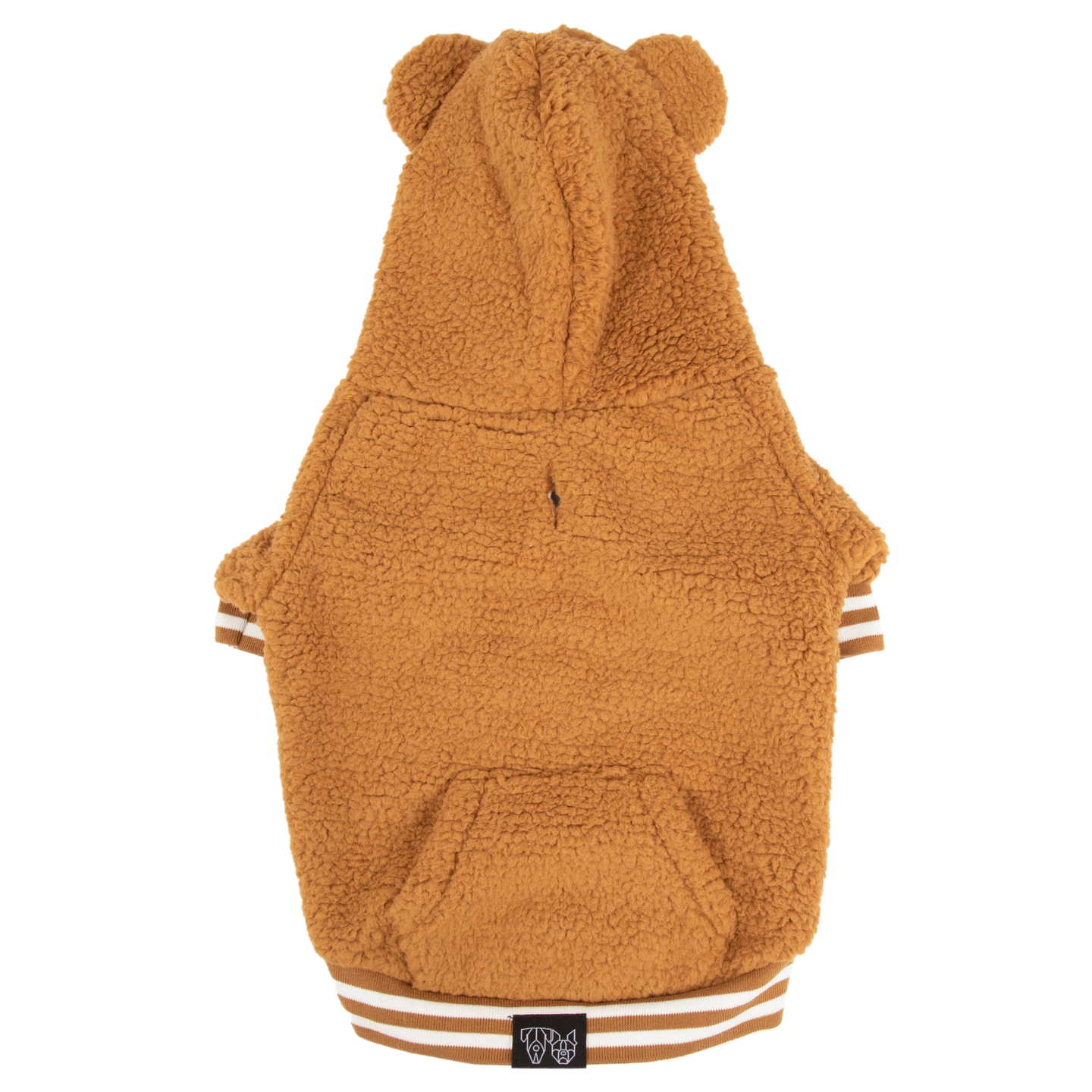 Teddy Dog Hoodie Jumper in Caramel Brown