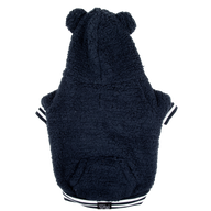 Teddy Dog Hoodie Jumper in Navy Blue