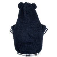 Teddy Dog Hoodie Jumper in Navy Blue