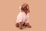 TEDDY HOODIE DOG JUMPER: Baby Pink {FINAL SALE}