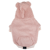 Teddy Dog Hoodie Jumper in Pink