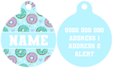 Pet ID Tag | Donut Kill My Vibe (Blue Version) (Blue)