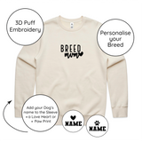 BLD LIFESTYLE CLUB CREW: "Breed Mum" | Bone (3D Puff Embroidery