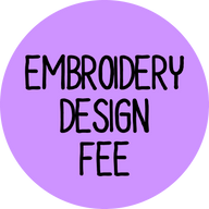 Embroidery Design Fee (please do not delete if you would like to add embroidery to your hoodie/vest)