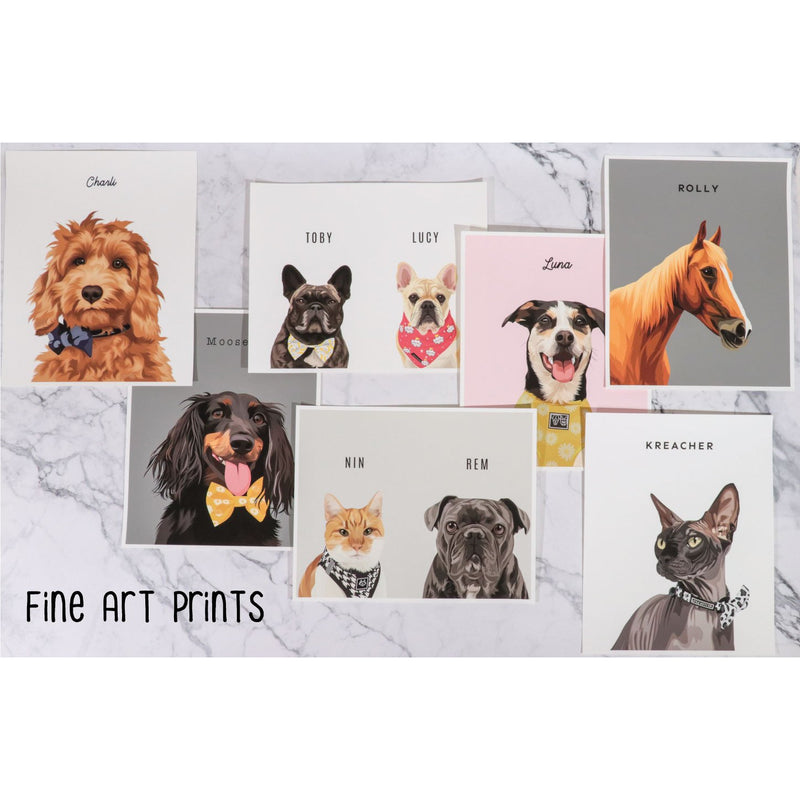 Pet Pawtrait | Printed Options | Single Pet