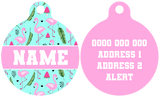 Pet ID Tag | Flocking Fabulous (Pink)