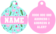 Pet ID Tag | Flocking Fabulous (Pink)