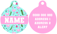 Pet ID Tag | Flocking Fabulous (Pink)