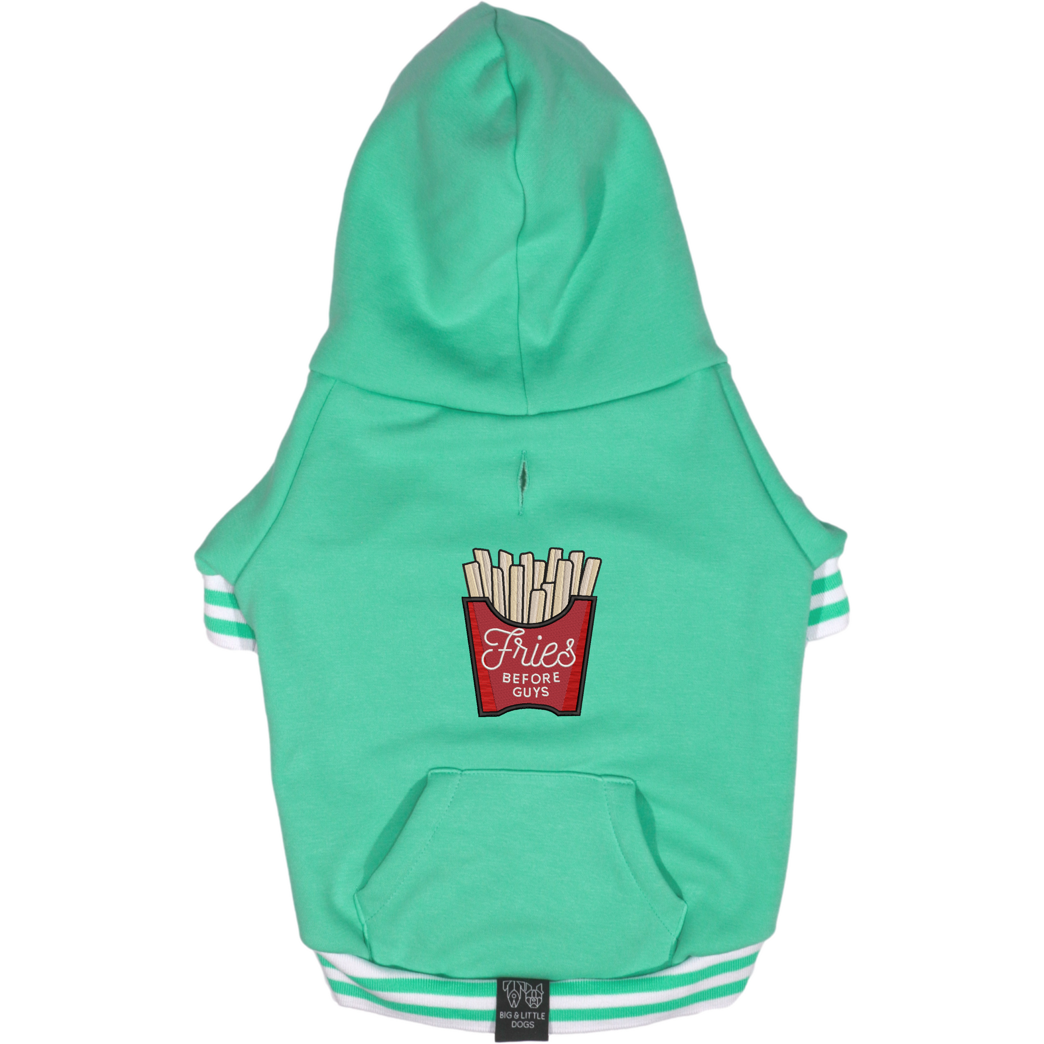 HOODIE DOG JUMPER: Teal {FINAL SALE}