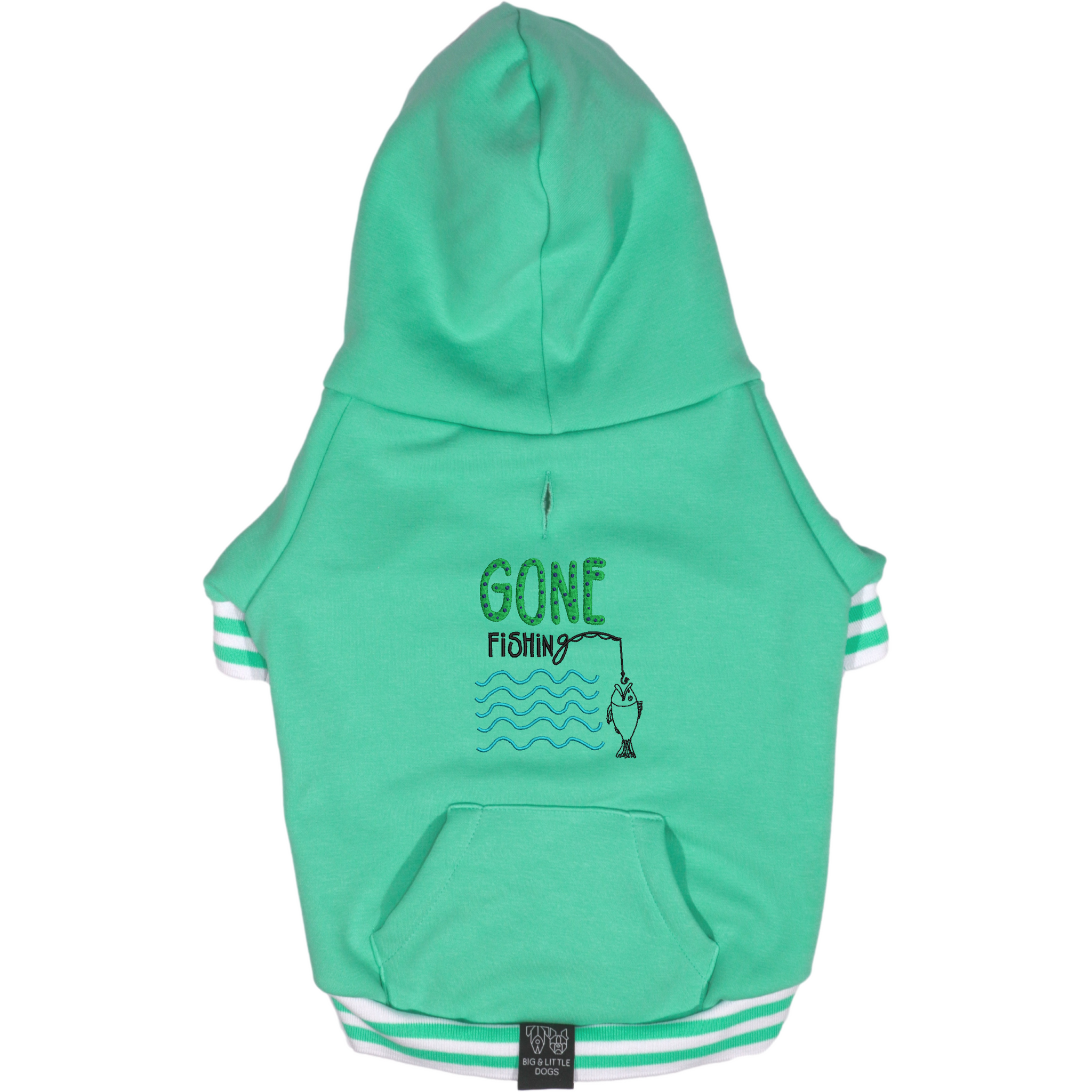 HOODIE DOG JUMPER: Teal {FINAL SALE}