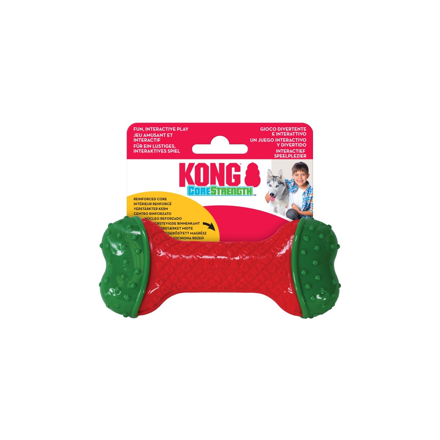 KONG: Christmas CoreStrength Dog Bone Toy (Medium/Large)