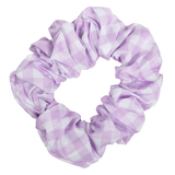 Hair Scrunchie Purple Berry Gingham