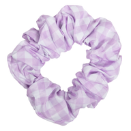 Hair Scrunchie Purple Berry Gingham