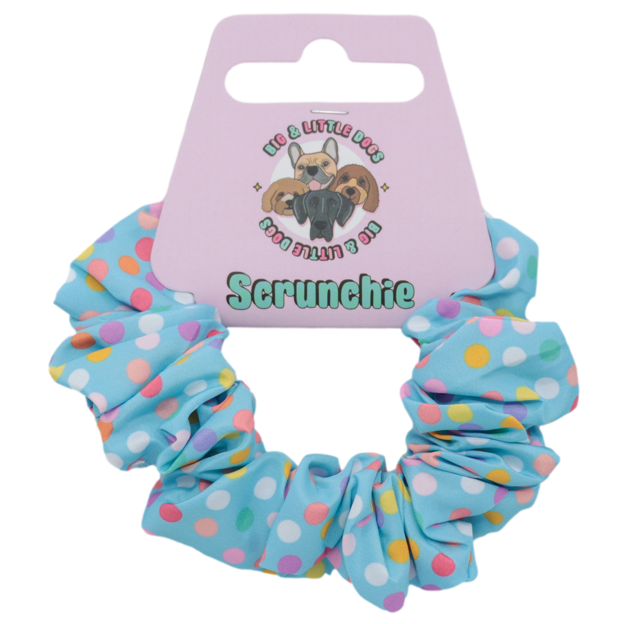 SCRUNCHIE: Blue Confetti {FINAL SALE}