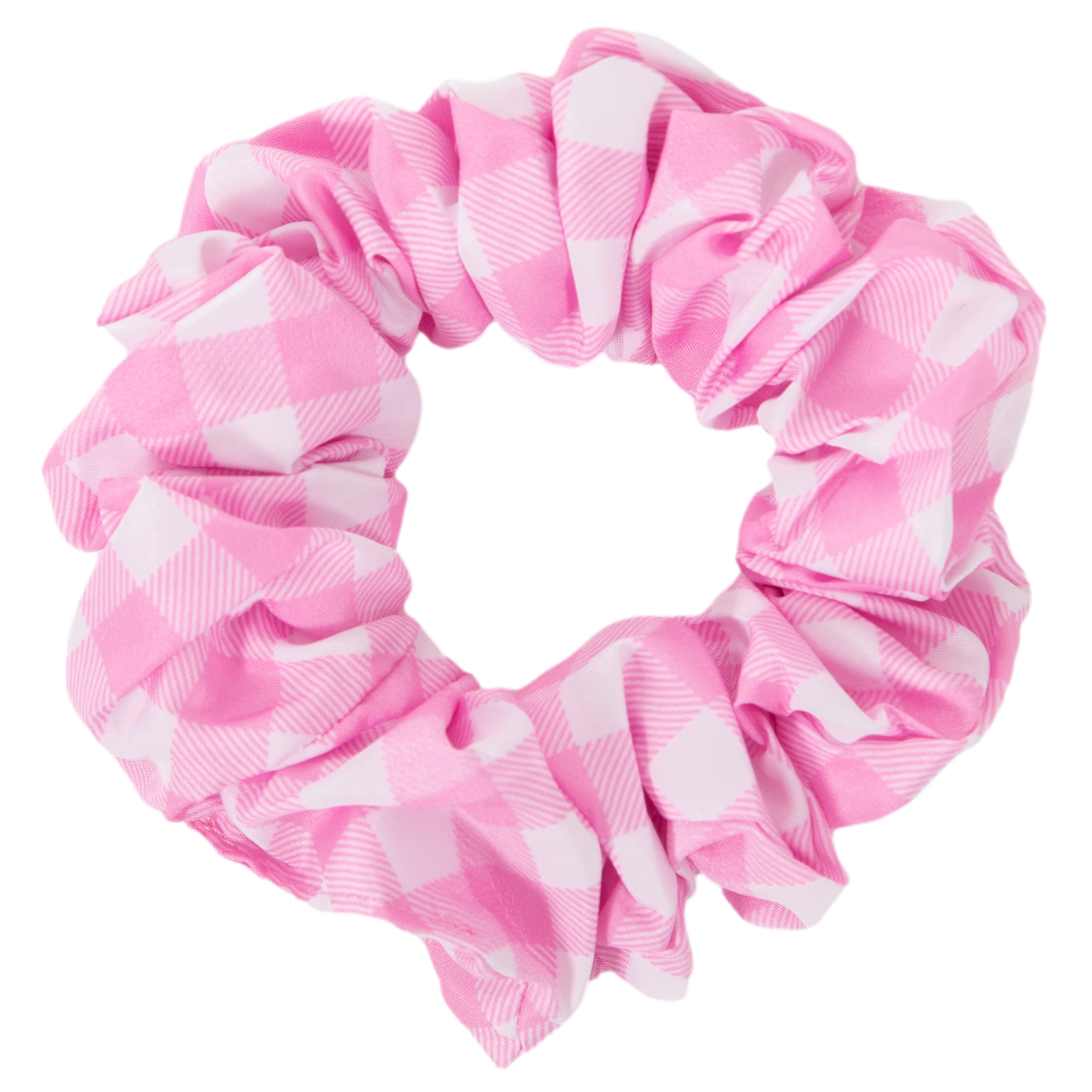 Hair Scrunchie Pretty Pink Gingham