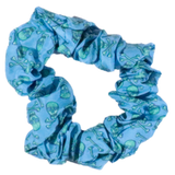 Hair Scrunchie Skull and Bones Blue Version