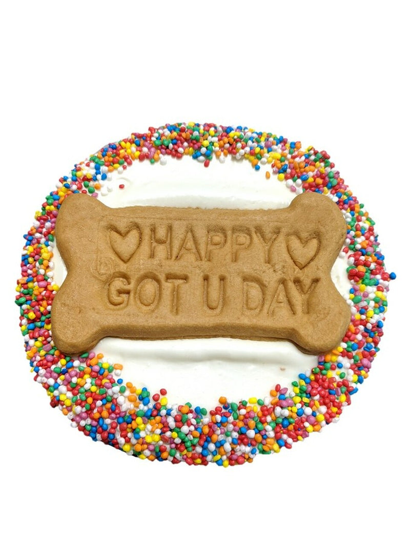 DOG TREATS Huds and Toke Happy Got You Day Cake (Yoghurt Frosted)