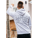 Pawrent BLD Gang Grey Marle Premium Hoody Jumper with BLD Logo