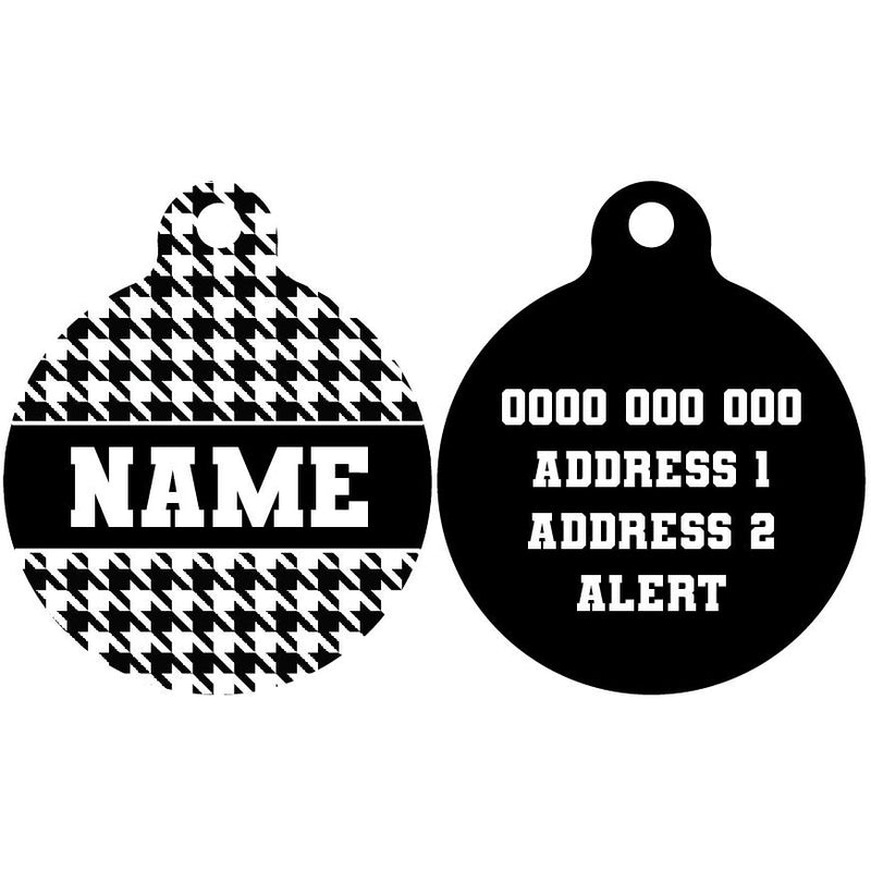 Pet ID Tag | Houndstooth Squad