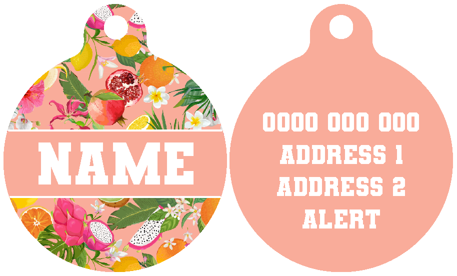 Pet ID Tag | Fruit Salad