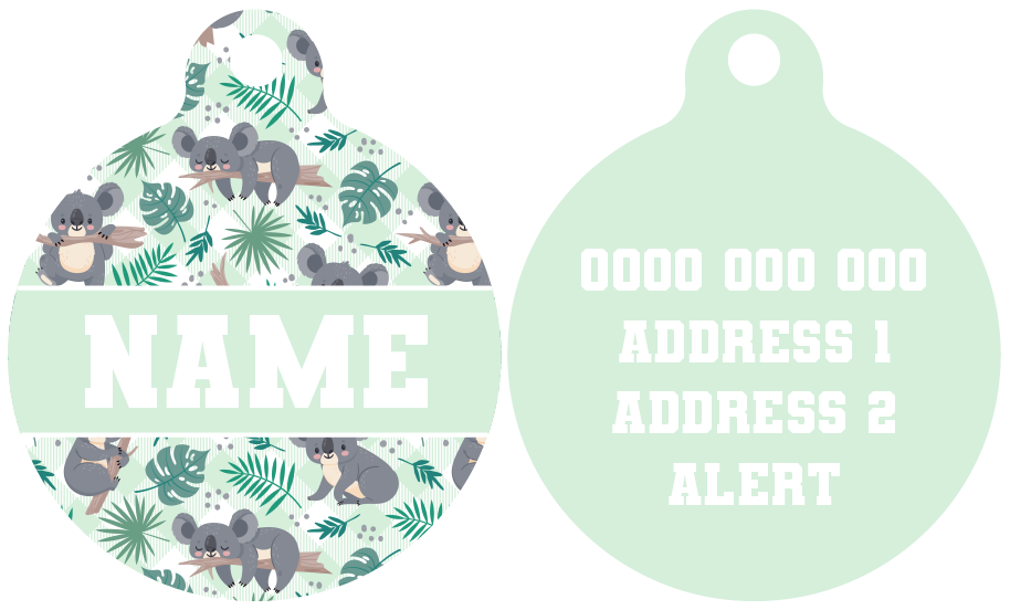 Pet ID Tag | Koala-fied Tree Hugger