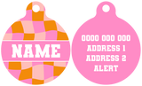 Pet ID Tag | Check Yo'Self (Pink)