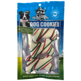 DOG TREATS Huds and Toke Christmas Doggy Bones | Small | 3 Pces (Yoghurt Frosted)