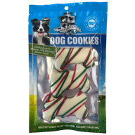 DOG TREATS Huds and Toke Christmas Doggy Bones | Small | 3 Pces (Yoghurt Frosted)