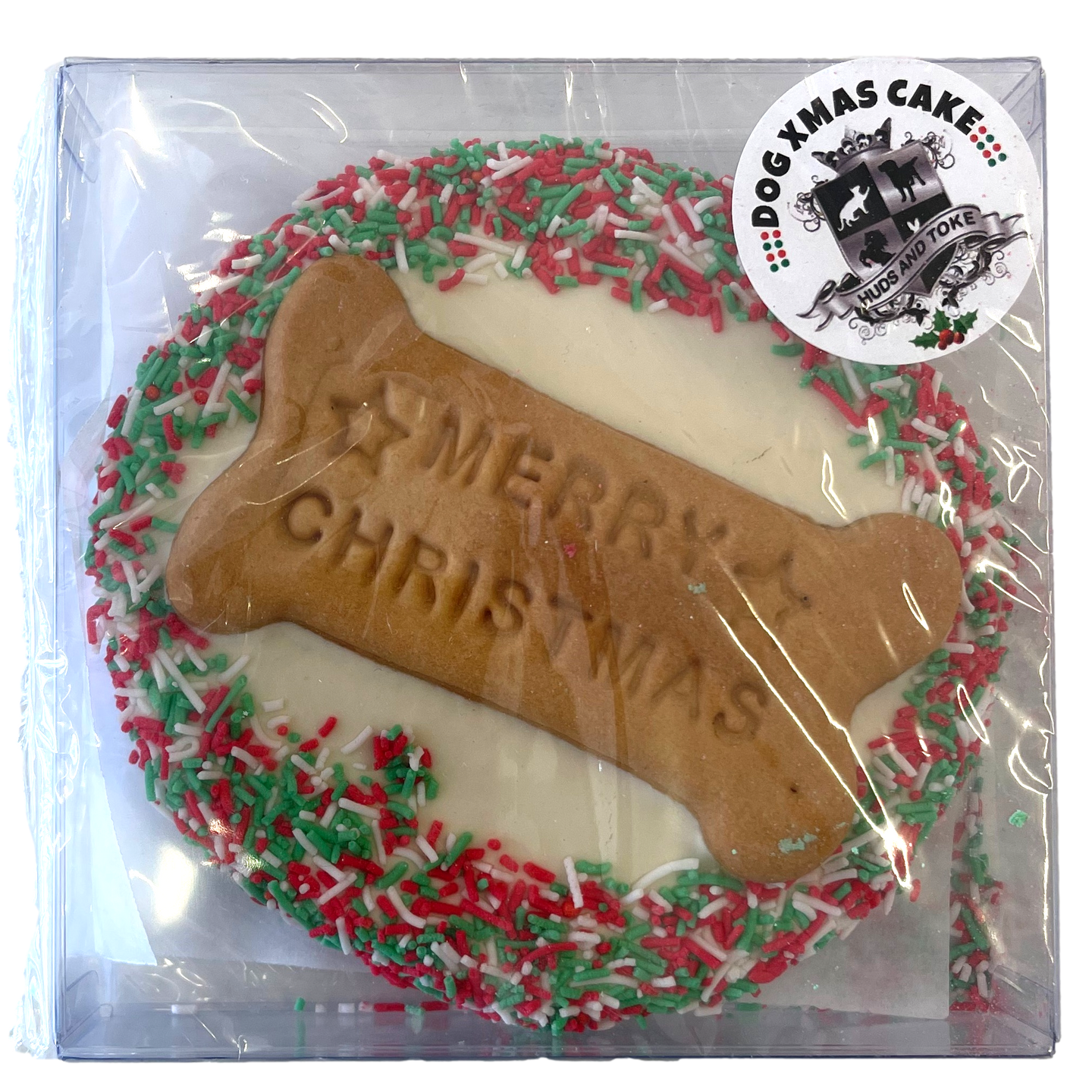 DOG TREATS | Huds and Toke: Merry Christmas Cookie Cake (Yoghurt Frosted)