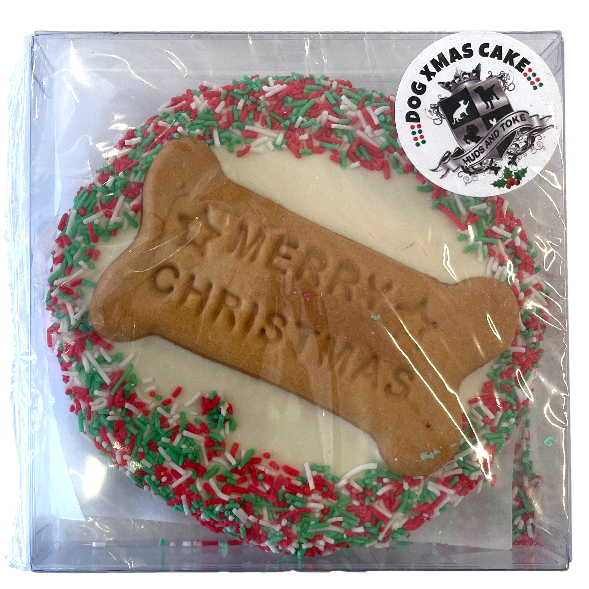 DOG TREATS | Huds and Toke: Merry Christmas Cookie Cake (Yoghurt Frosted)