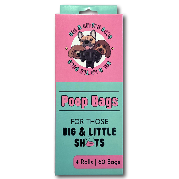 DESIGNER DOG POOP BAGS For Big Small Dogs BIG LITTLE DOGS Big Little Dogs