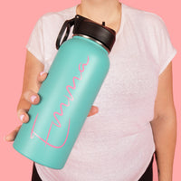 ON-THE-GO INSULATED DRINK BOTTLE: Teal {FINAL SALE}