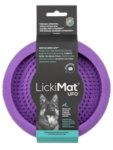 LICKIMAT: UFO Anti-Anxiety Licking Dog Bowl- Purple